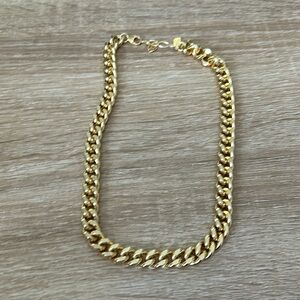 Electric picks gold link necklace